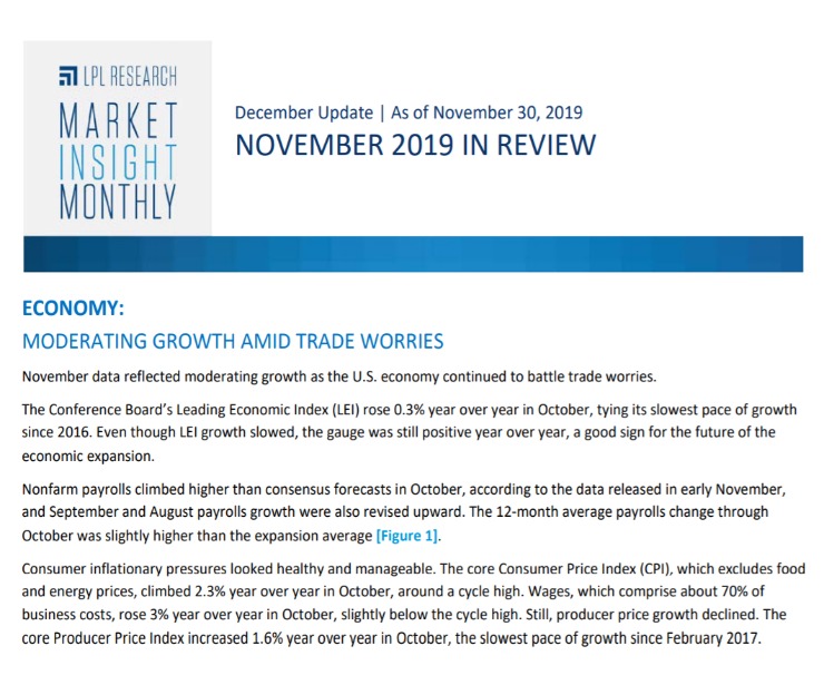 Market Insight Monthly | November 2019