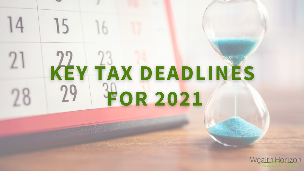 Key Tax Deadlines for 2021